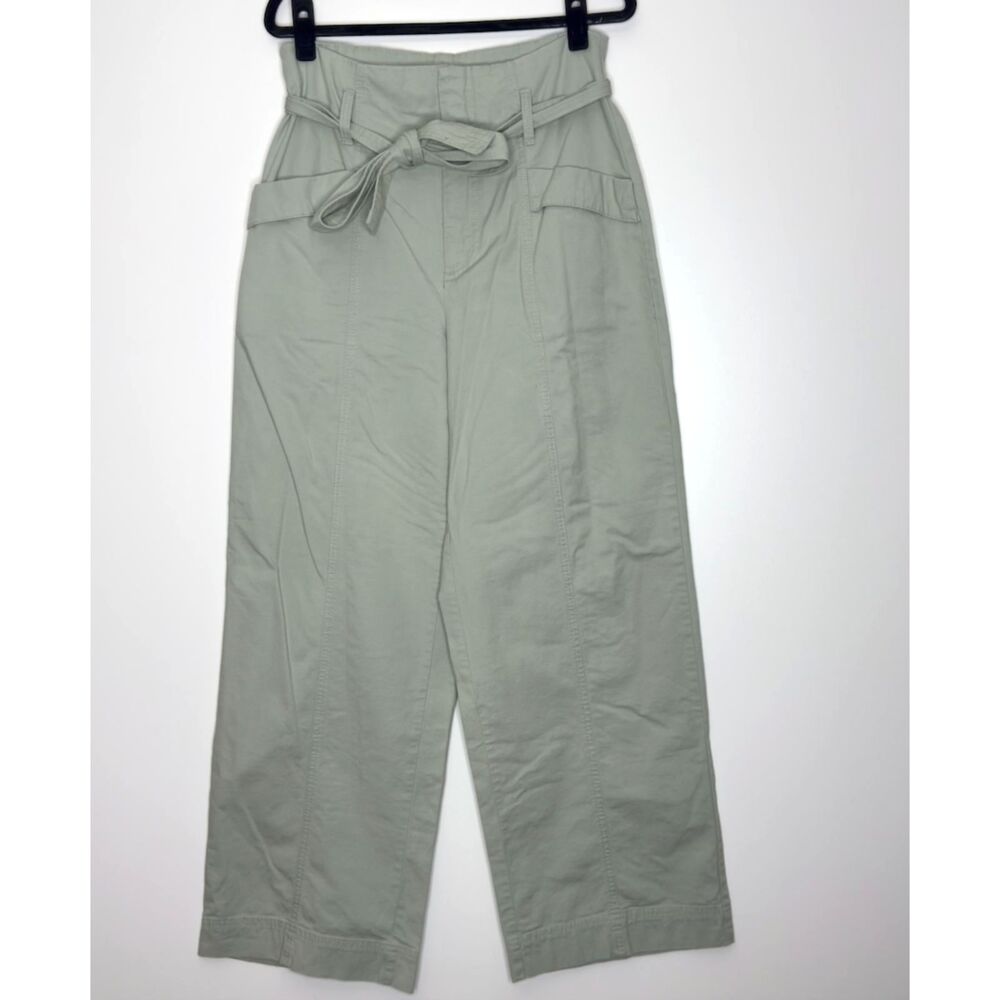 A New Day Wide Leg High Waist Belted Utility Pants Women's Size 10